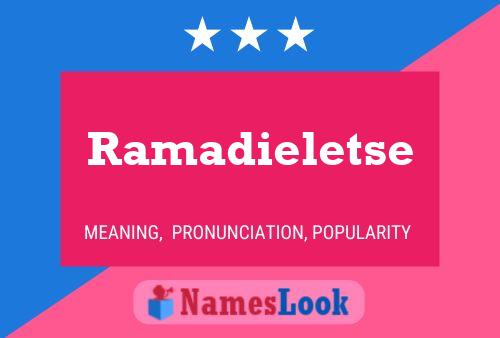 ملصق اسم Ramadieletse