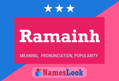 ملصق اسم Ramainh