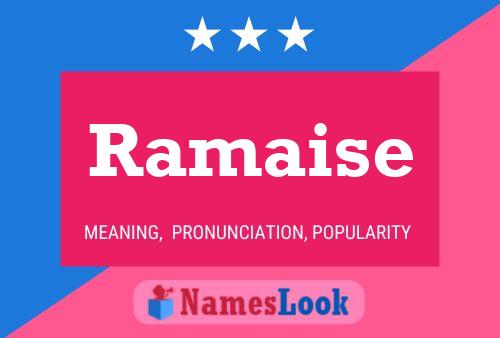 ملصق اسم Ramaise