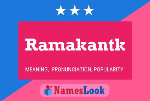 ملصق اسم Ramakantk