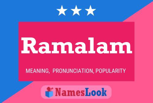 ملصق اسم Ramalam