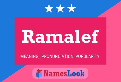 ملصق اسم Ramalef