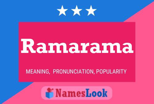 ملصق اسم Ramarama