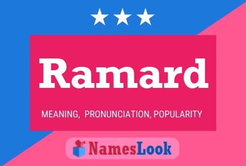 ملصق اسم Ramard