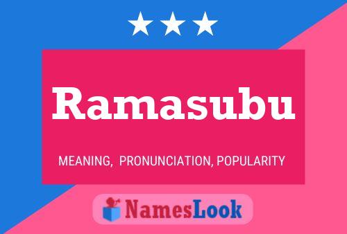 ملصق اسم Ramasubu