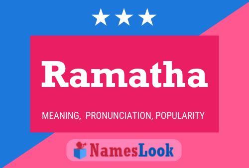 ملصق اسم Ramatha