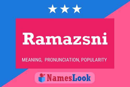 ملصق اسم Ramazsni