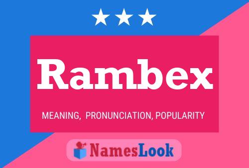 ملصق اسم Rambex