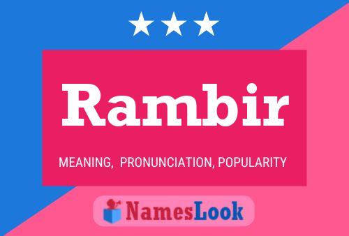 ملصق اسم Rambir