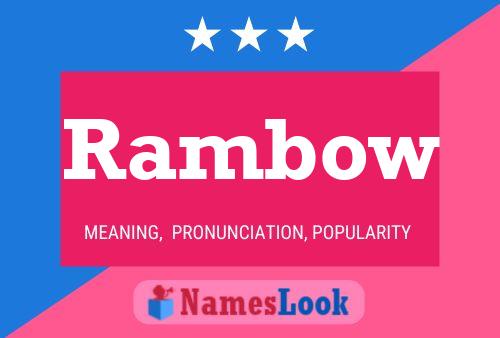 ملصق اسم Rambow