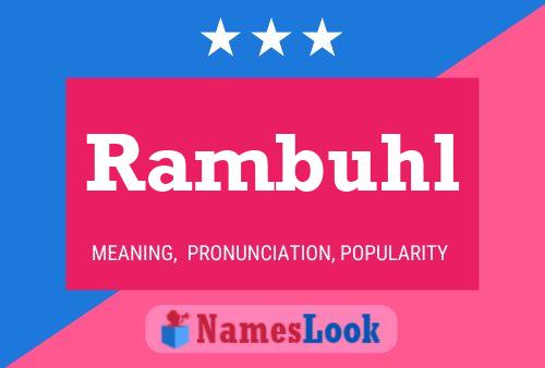 ملصق اسم Rambuhl