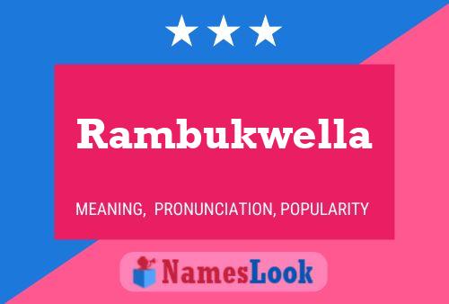 ملصق اسم Rambukwella