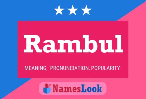 ملصق اسم Rambul