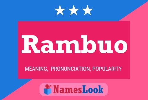 ملصق اسم Rambuo