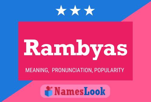 ملصق اسم Rambyas