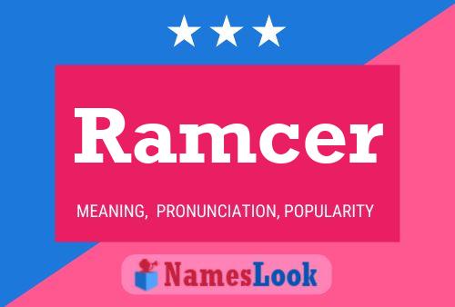 ملصق اسم Ramcer