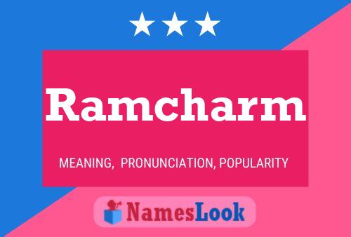 ملصق اسم Ramcharm