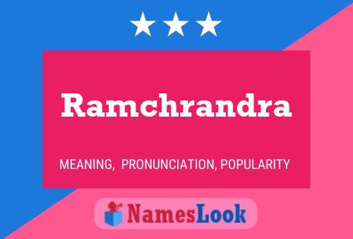 ملصق اسم Ramchrandra