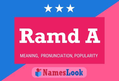 ملصق اسم Ramd A