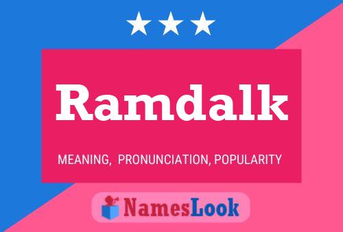 ملصق اسم Ramdalk