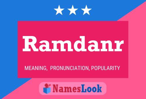 ملصق اسم Ramdanr