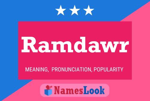 ملصق اسم Ramdawr