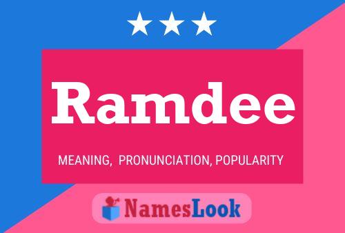 ملصق اسم Ramdee