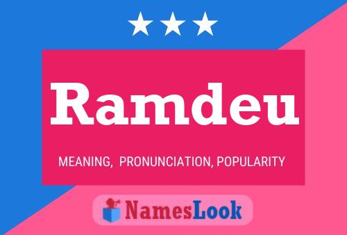 ملصق اسم Ramdeu