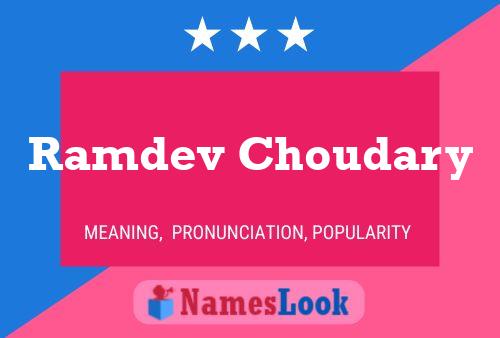 ملصق اسم Ramdev Choudary