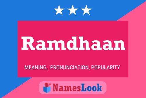 ملصق اسم Ramdhaan