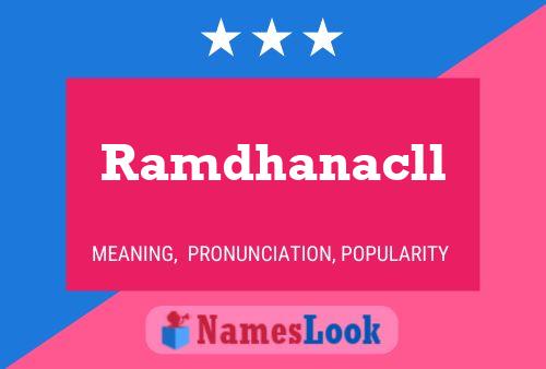 ملصق اسم Ramdhanacll