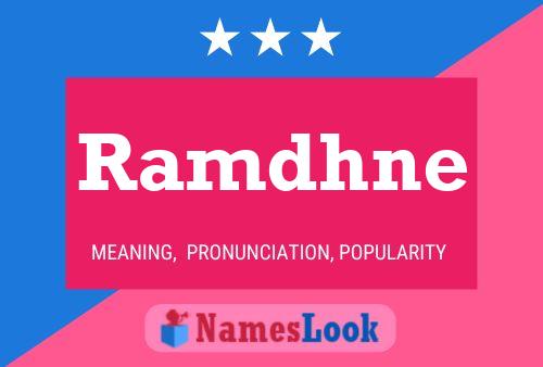 ملصق اسم Ramdhne