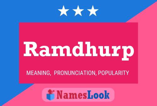 ملصق اسم Ramdhurp