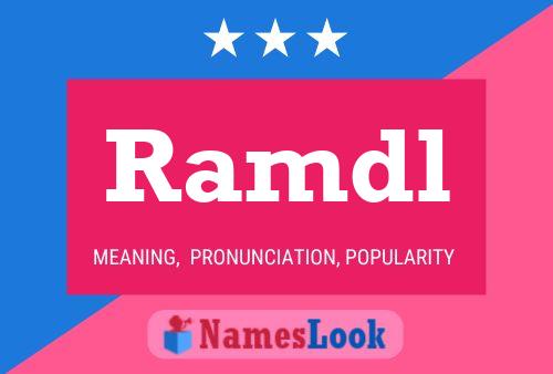 ملصق اسم Ramdl