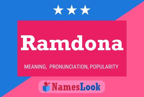 ملصق اسم Ramdona