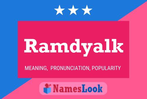 ملصق اسم Ramdyalk