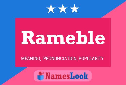 ملصق اسم Rameble