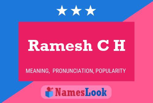 ملصق اسم Ramesh C H