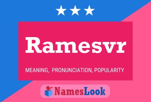 ملصق اسم Ramesvr