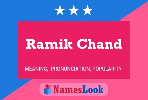 ملصق اسم Ramik Chand