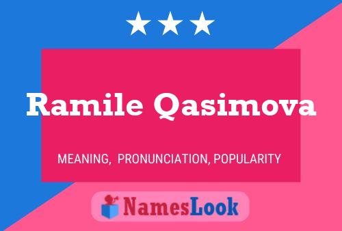 ملصق اسم Ramile Qasimova