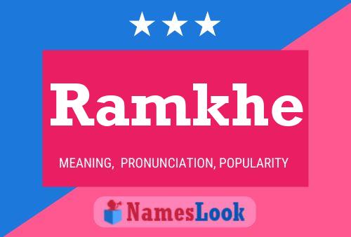 ملصق اسم Ramkhe