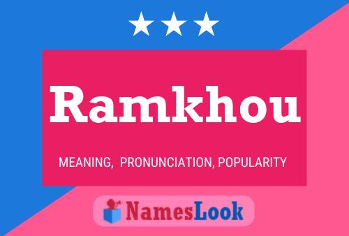 ملصق اسم Ramkhou