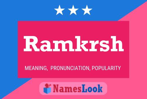 ملصق اسم Ramkrsh