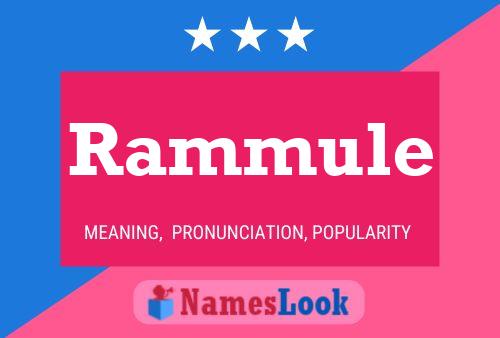 ملصق اسم Rammule