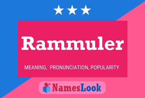 ملصق اسم Rammuler