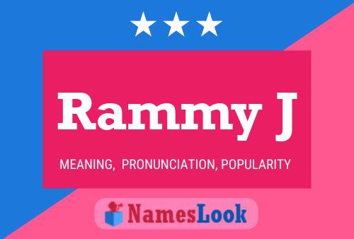 ملصق اسم Rammy J