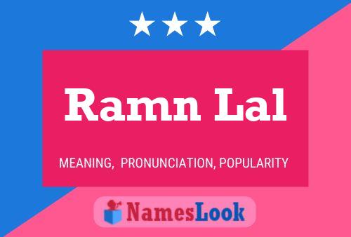 ملصق اسم Ramn Lal