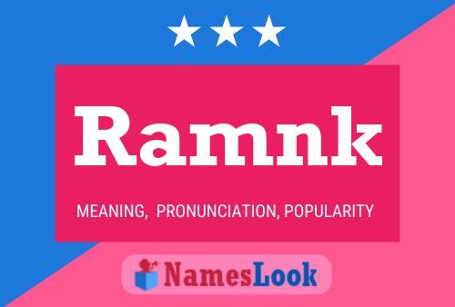 ملصق اسم Ramnk