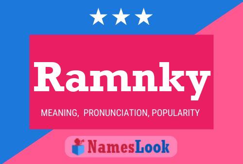 ملصق اسم Ramnky